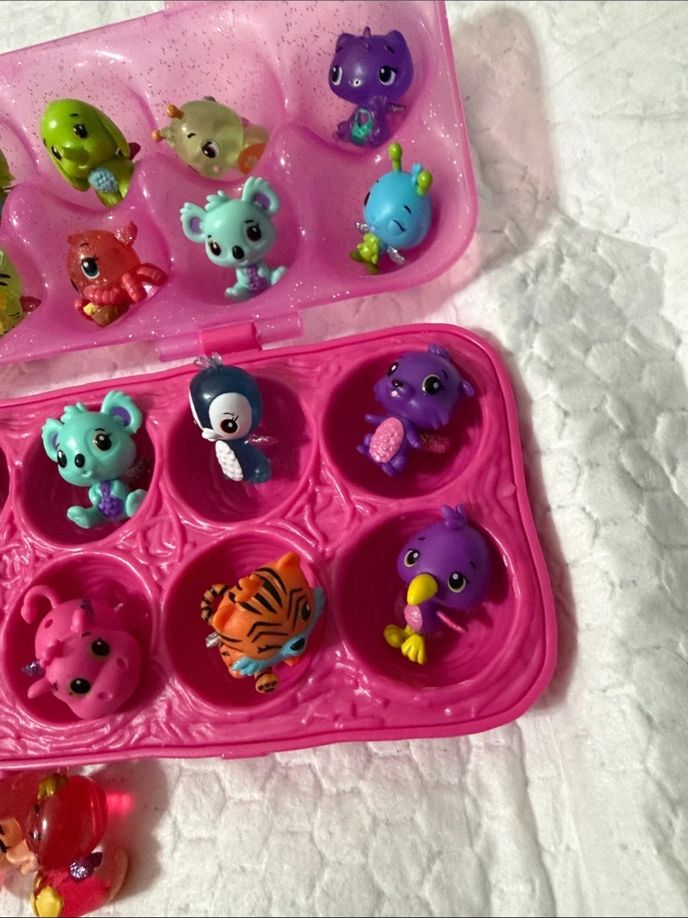 Hatchimals Pink Surprise Egg Playset with Mini Animal Figures bundle